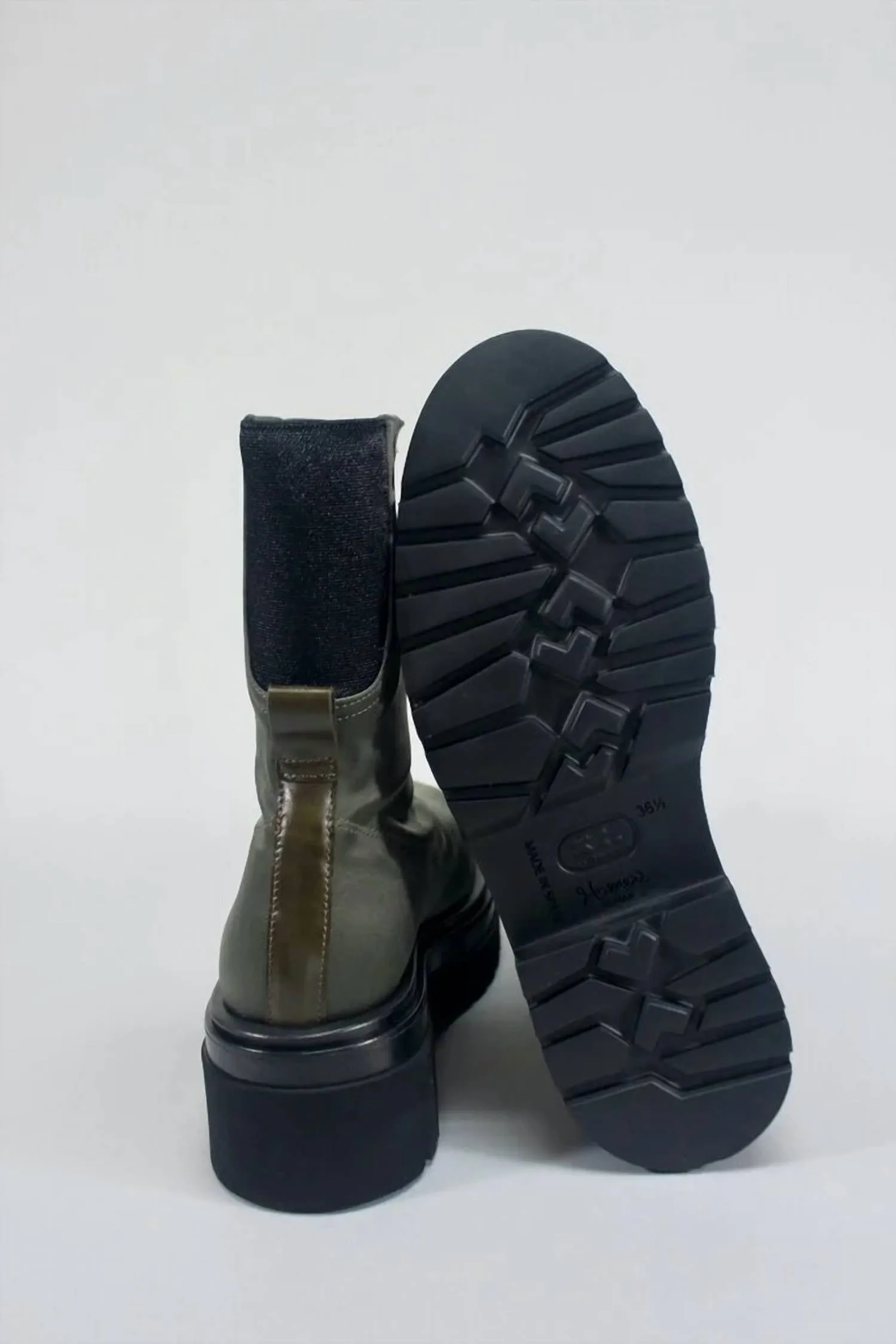 Women's Siena Satin Boots In Olive