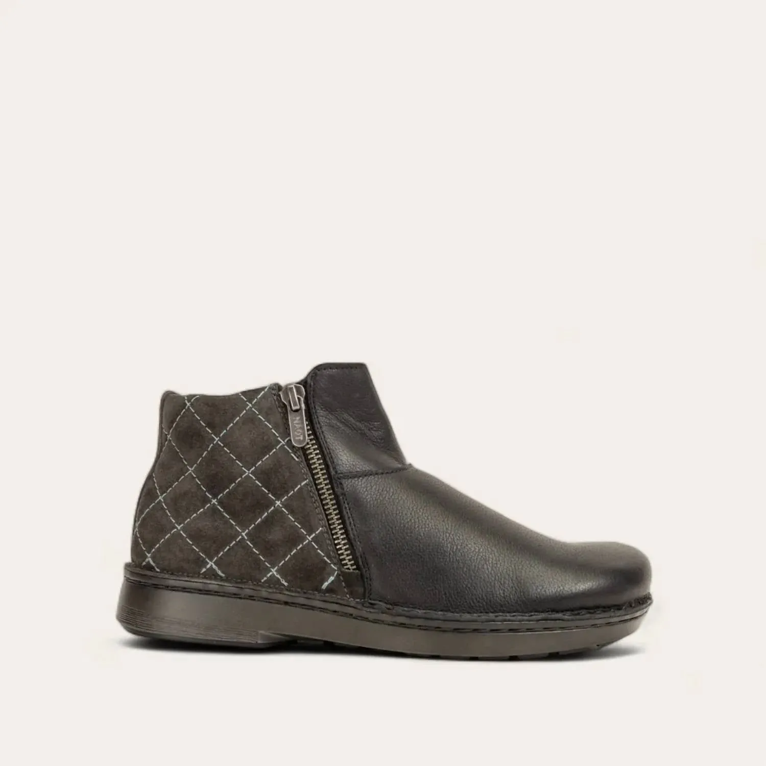 Women's Sintra Zip Bootie - Wide In Soft Black / Midnight