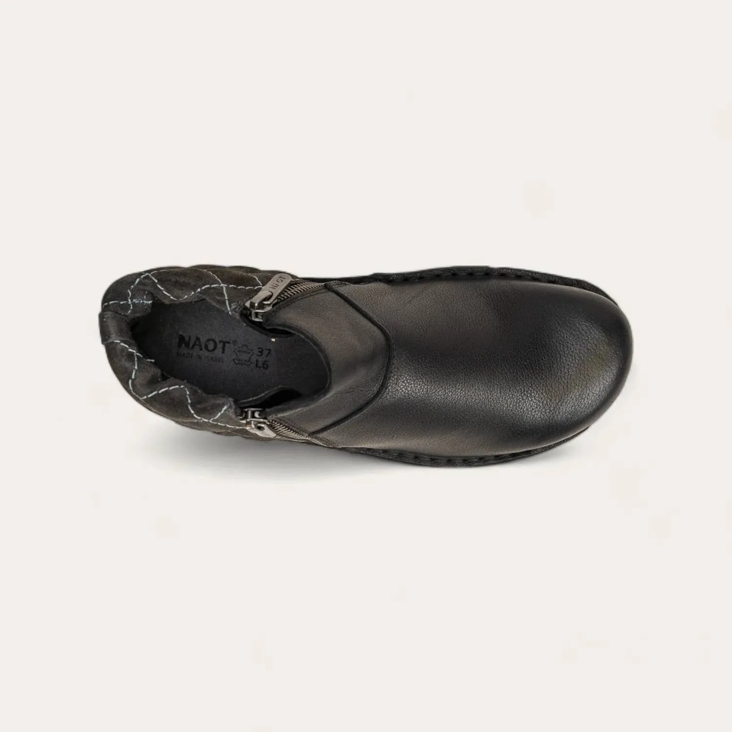 Women's Sintra Zip Bootie - Wide In Soft Black / Midnight