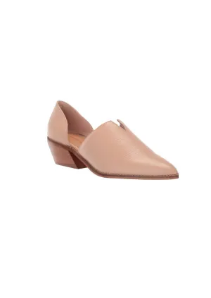 Women's Slid On Flat Ankle Bootie In Tan