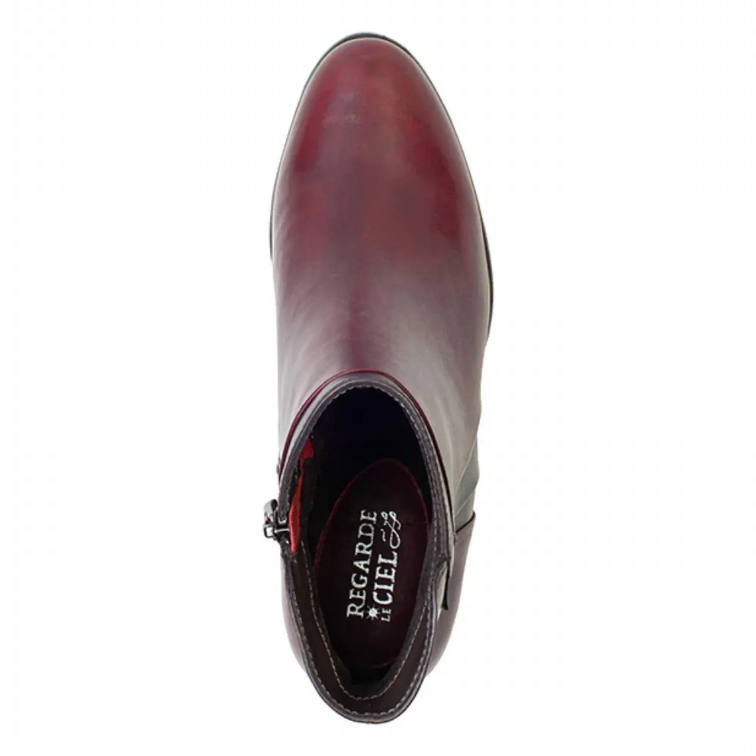 Women's Sonia 137 Glove Leather Bootie In Sangria/mel/muddy