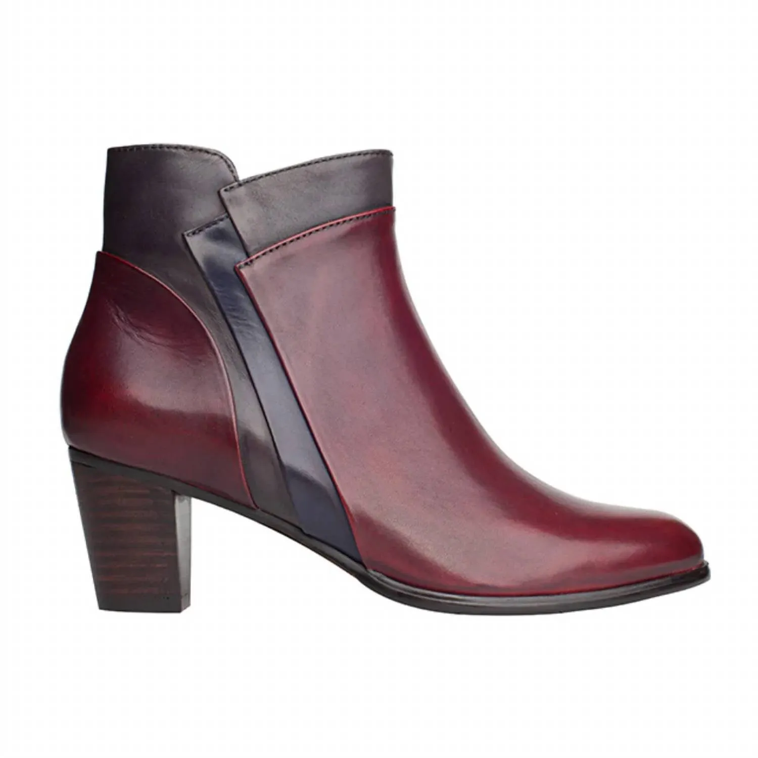 Women's Sonia 137 Glove Leather Bootie In Sangria/mel/muddy