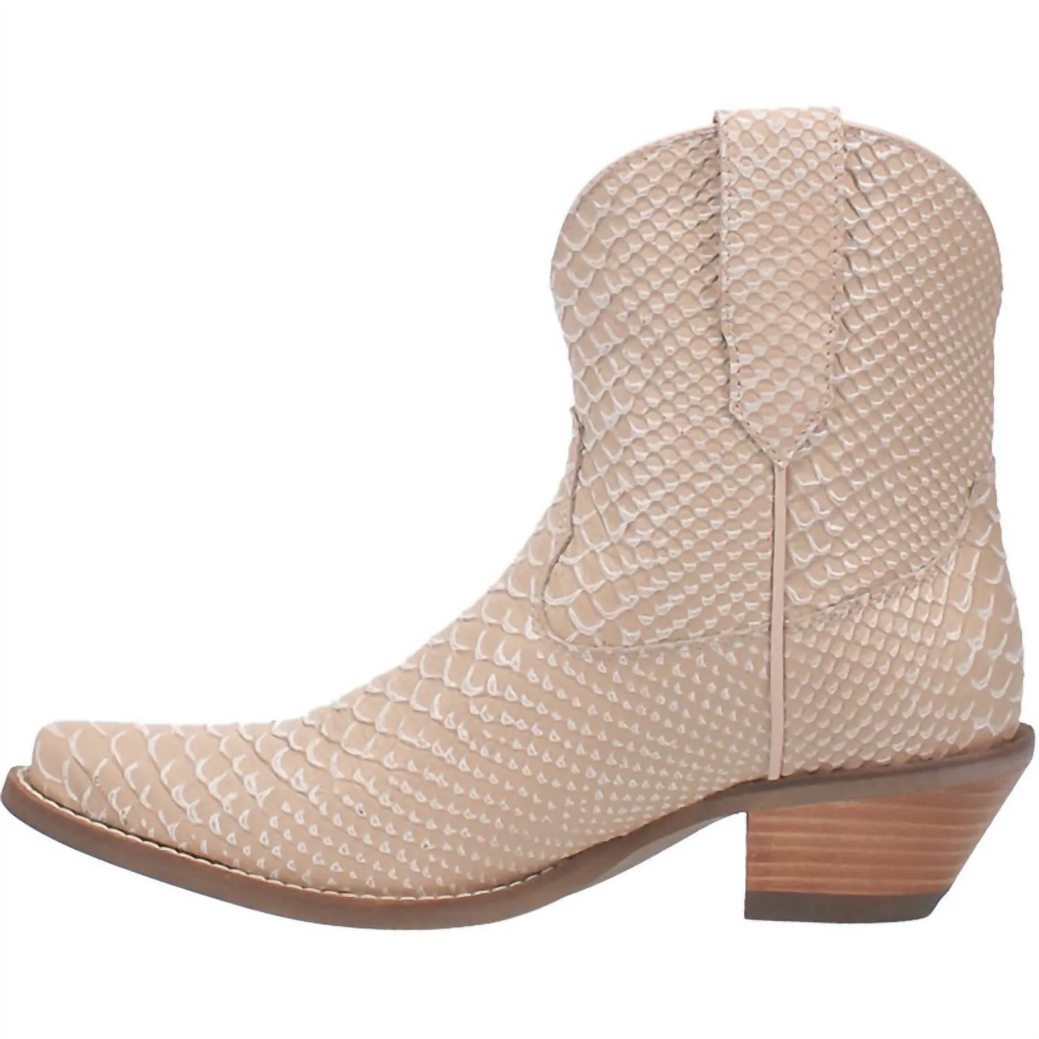 Women's Sorta Sweet Genuine Leather Bootie In Sand