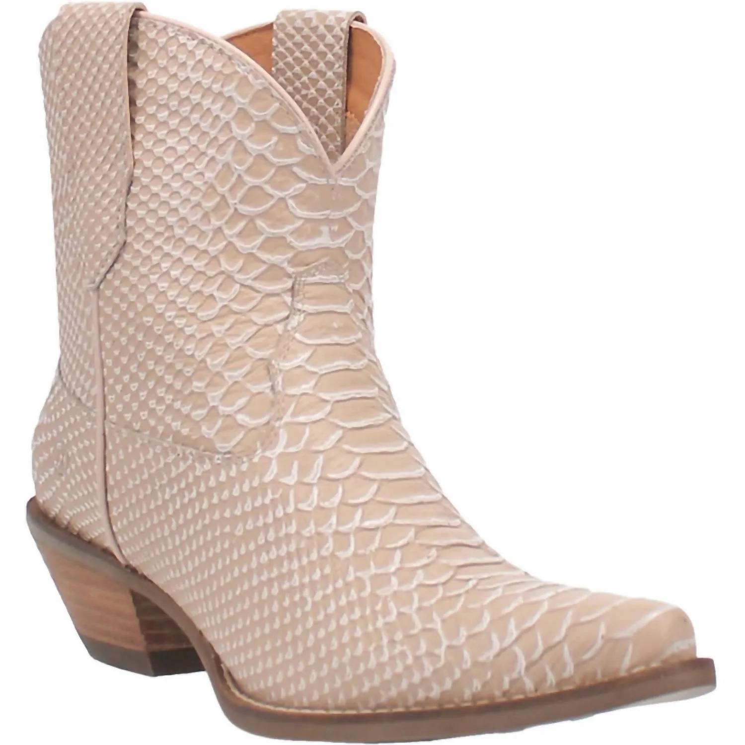 Women's Sorta Sweet Genuine Leather Bootie In Sand