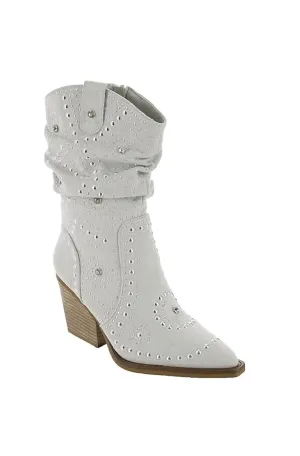Women's Stellar Studded Boot In Cream