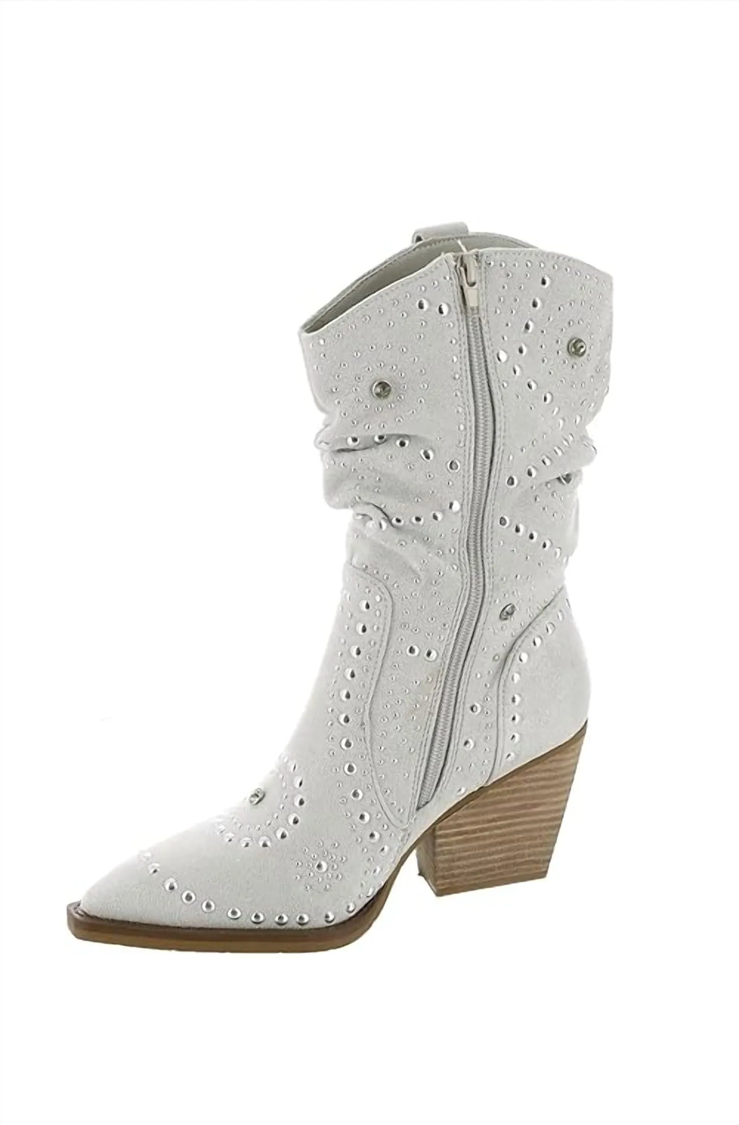 Women's Stellar Studded Boot In Cream