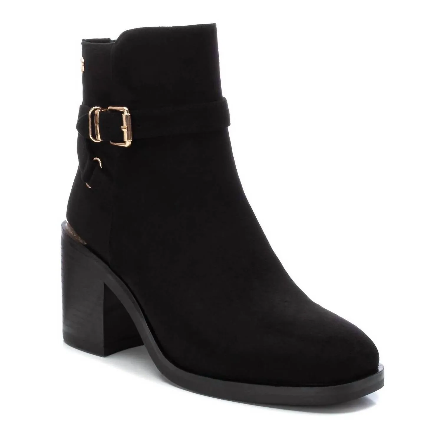 Women's Suede Dress Booties In Black