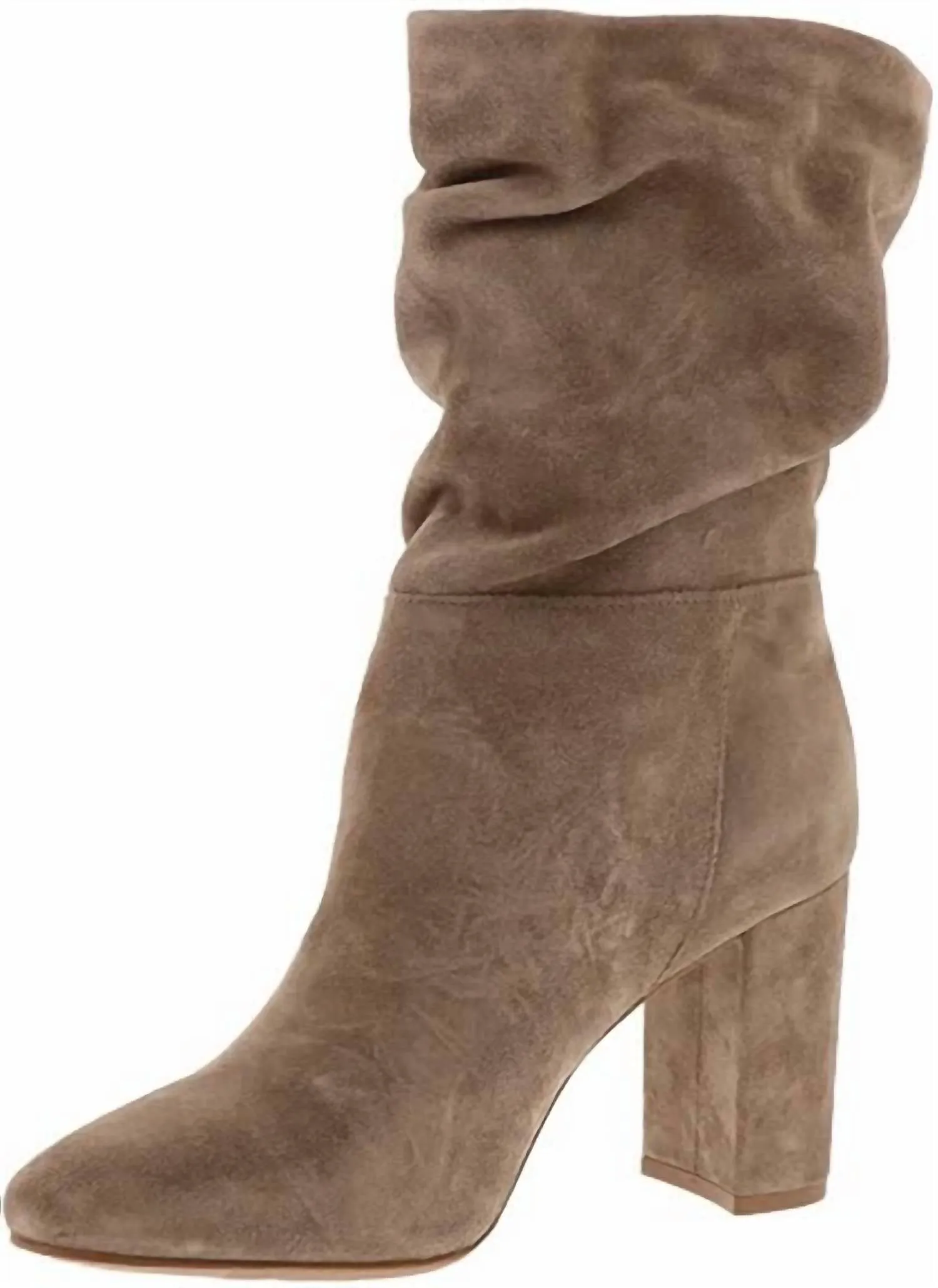 Women's Suede Leather Kipper Bootie In Taupe