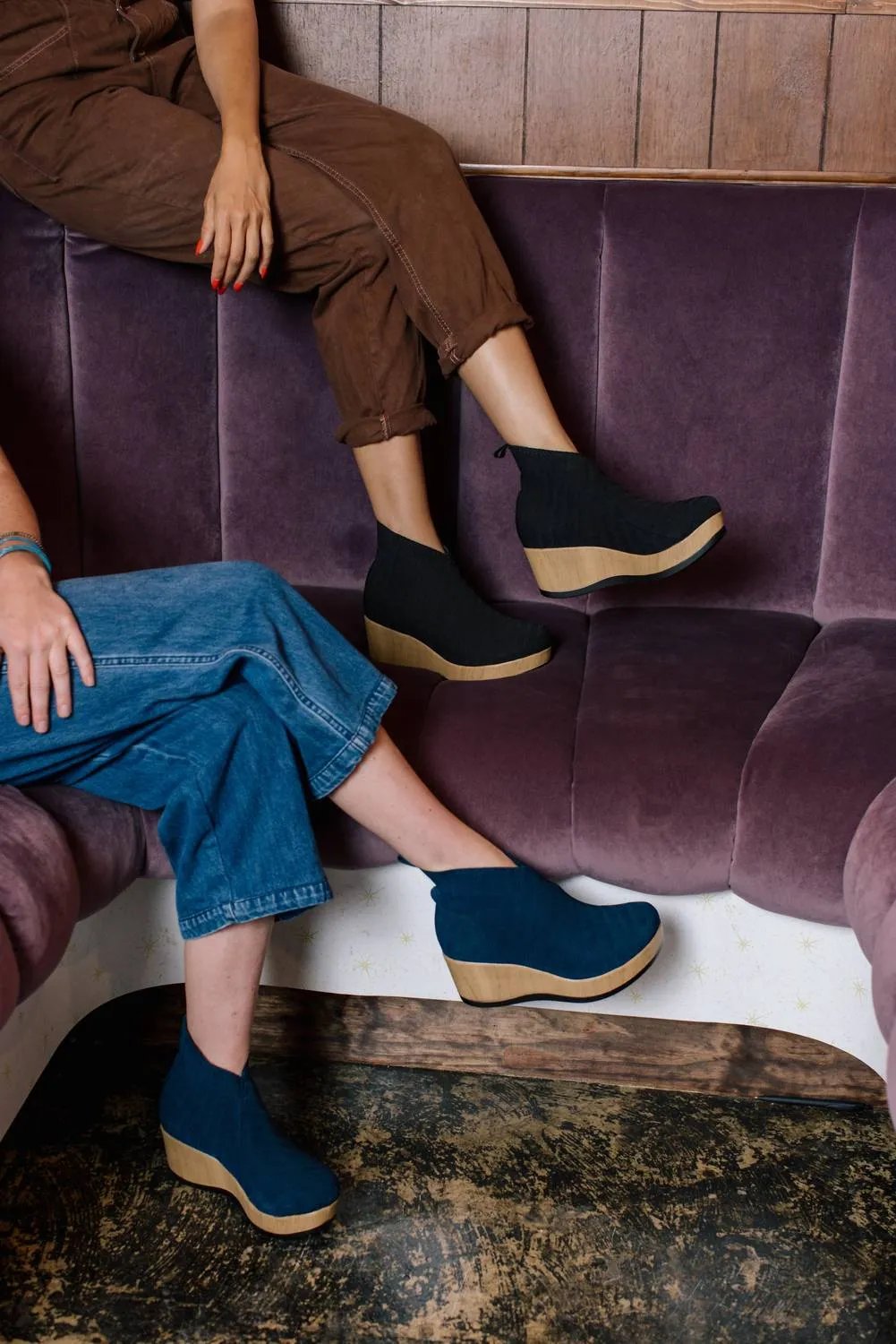 Women's Sumter Boot In Navy Herringbone