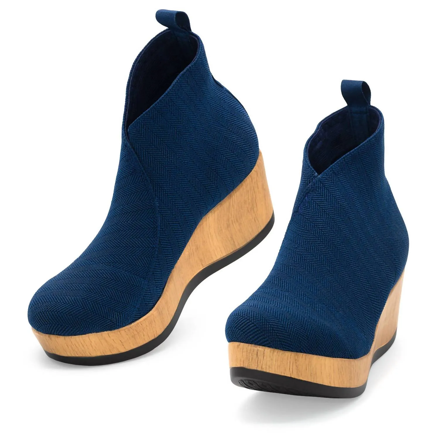 Women's Sumter Boot In Navy Herringbone