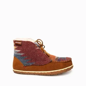 Women's Torrey Faux Fur Lined Slipper Ankle Boot In Brown Multi