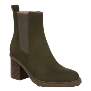 Women's Truckee Heeled Ankle Boot In Dark Khaki