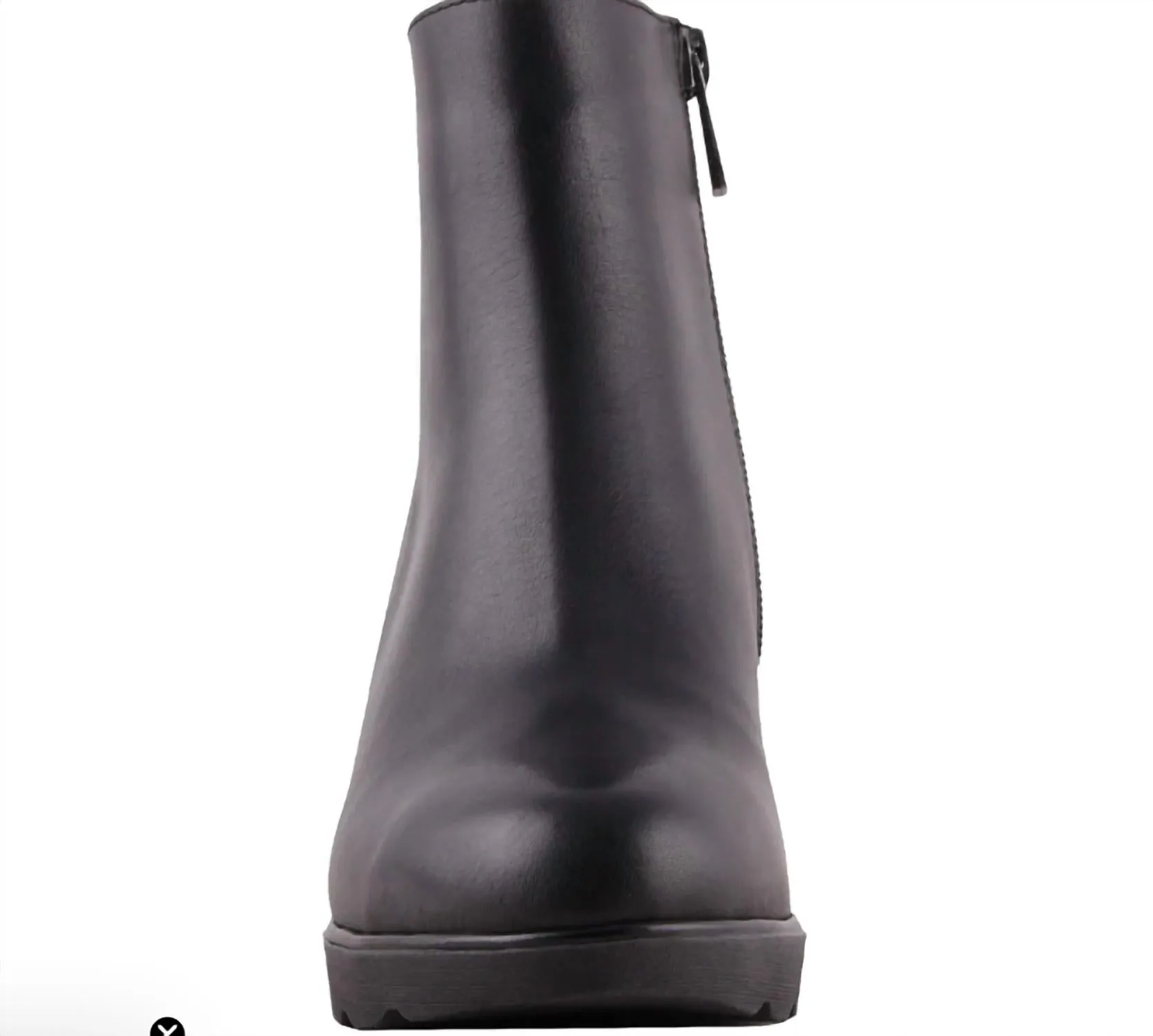 Women's Tulip Waterproof Boot In Black Leather