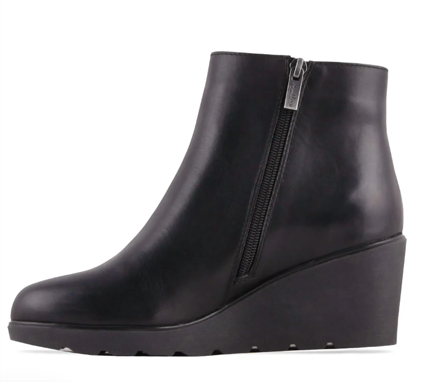 Women's Tulip Waterproof Boot In Black Leather