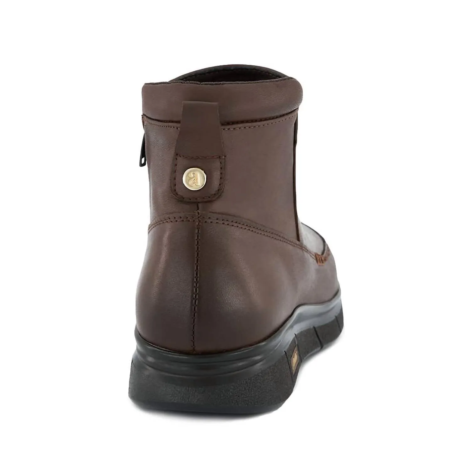 Women's Ultra Comfort Leather Booties In Brown