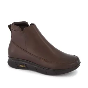 Women's Ultra Comfort Leather Booties In Brown