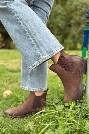 Women's Verona Boot In Dark Brown Suede