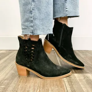 Women's Veronika Ankle Boot In Black Suede