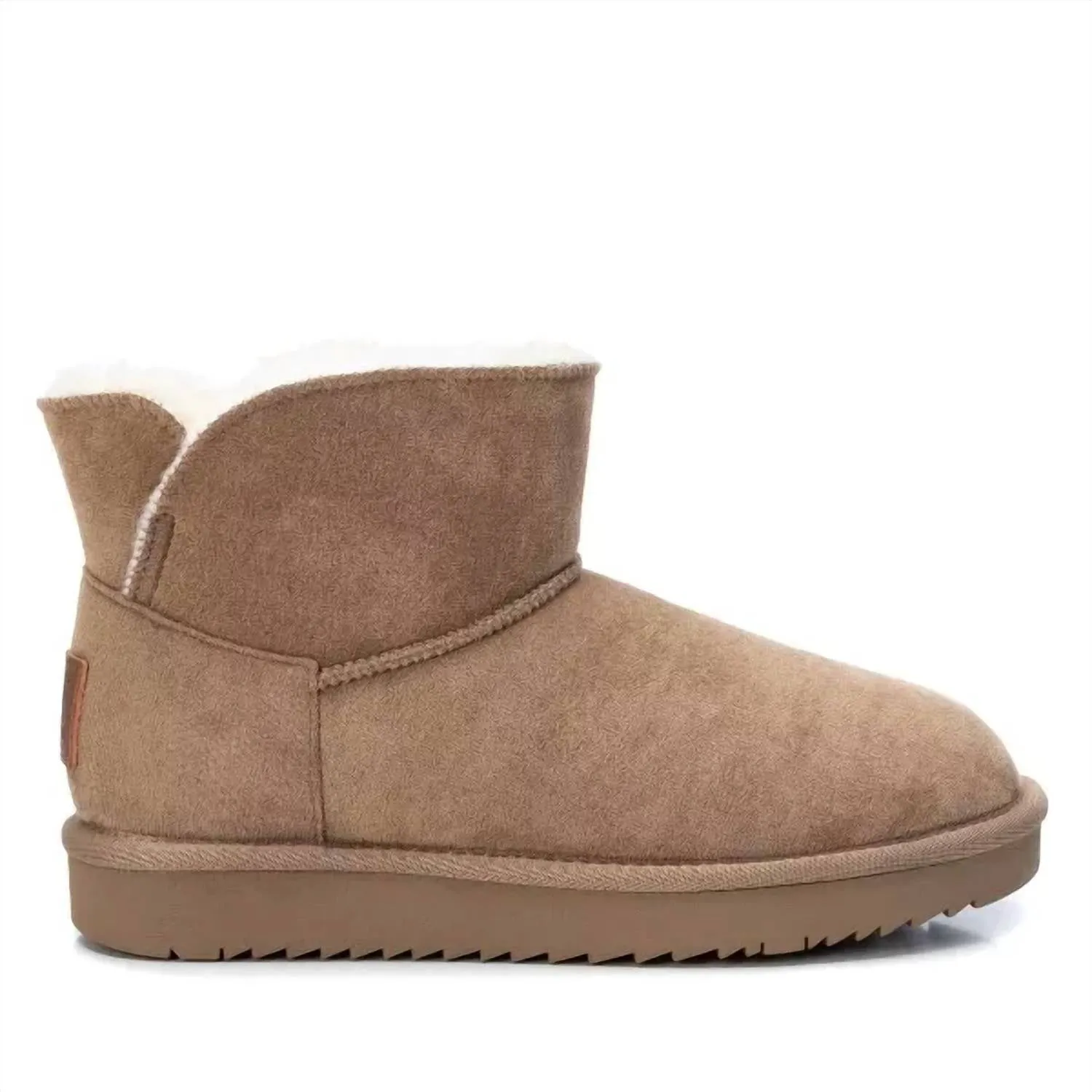 Women's Winter Booties In Beige/khaki