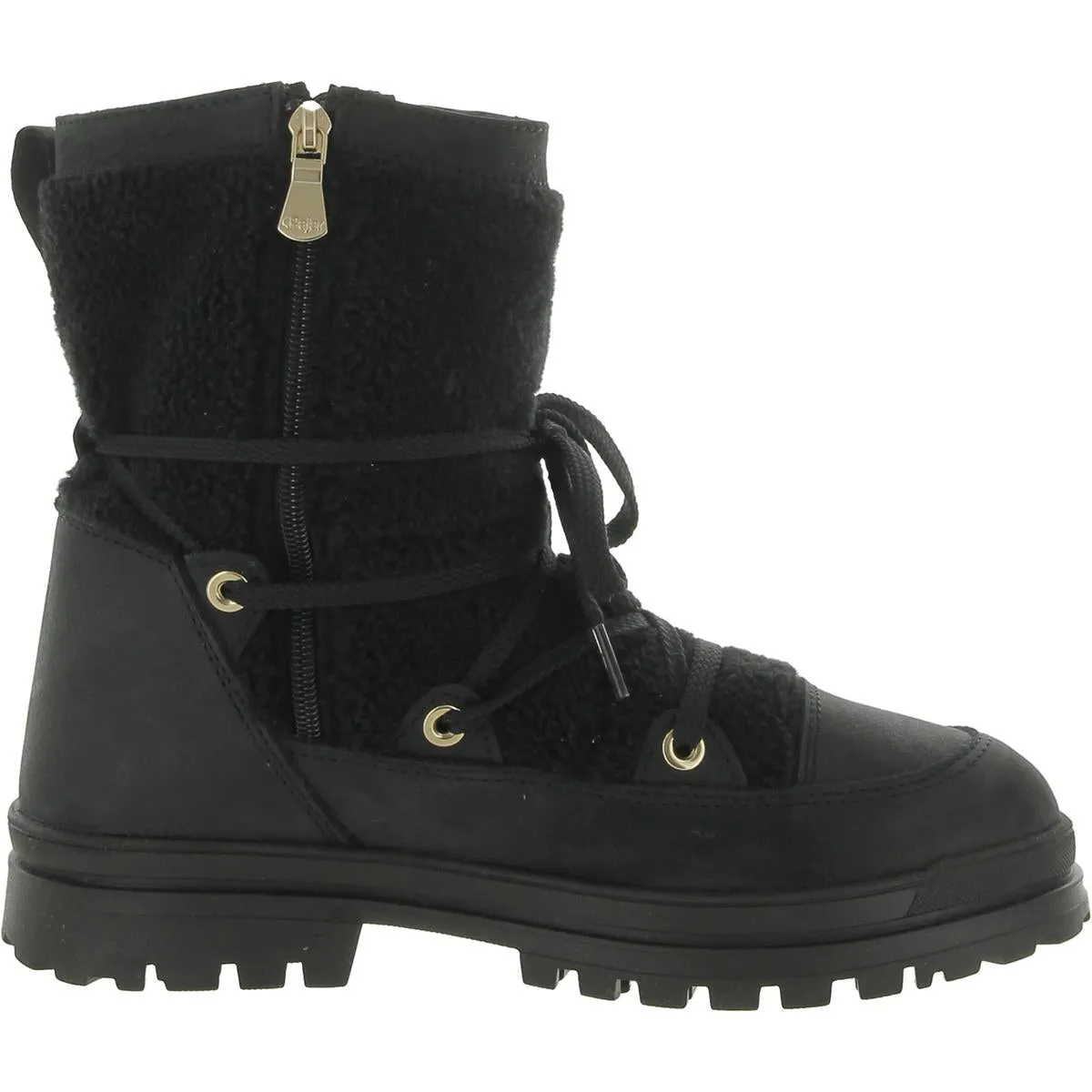 Womens Zipper Strappy Ankle Boots