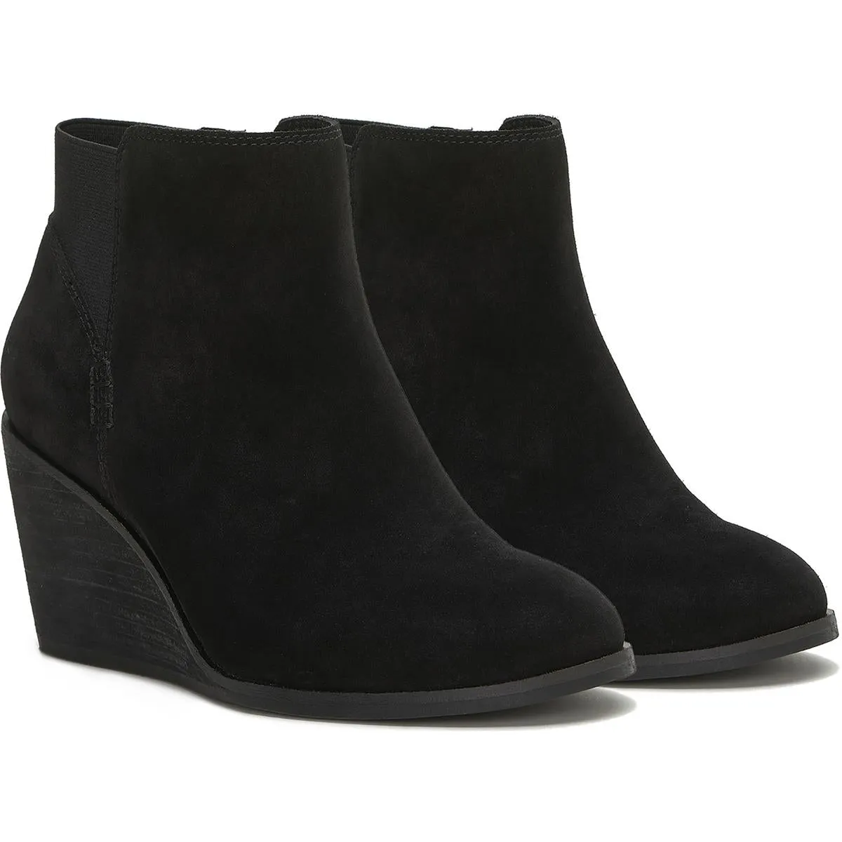 zorlina Womens Leather Ankle Boot Wedge Boots